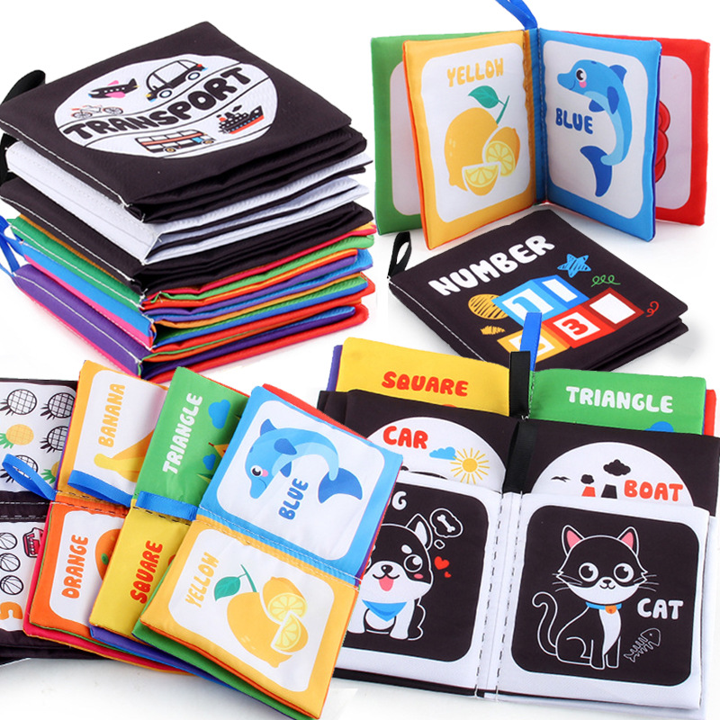 Kids Education Books - Yenidoğan bebek bez kitap 0-12 ay