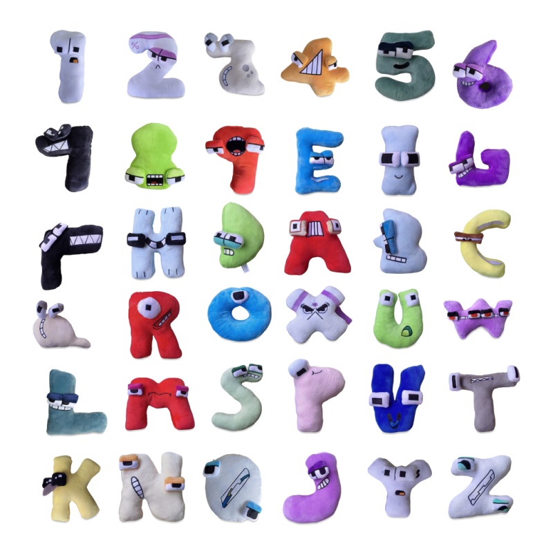 Kids Education Alphabet Numbers - 26 Parça Alfabe ve Sayı Peluş