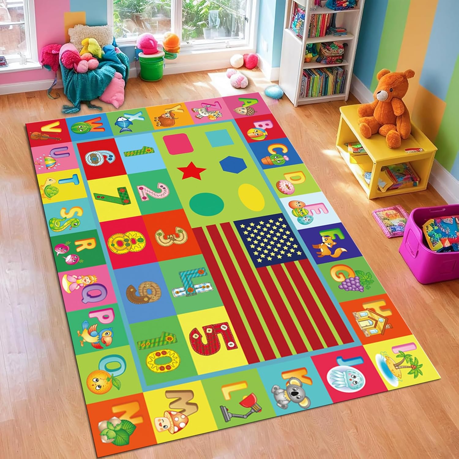 Abc Kids Early Education - ABC Erken Eğitim Çocuk Odası Halısı,