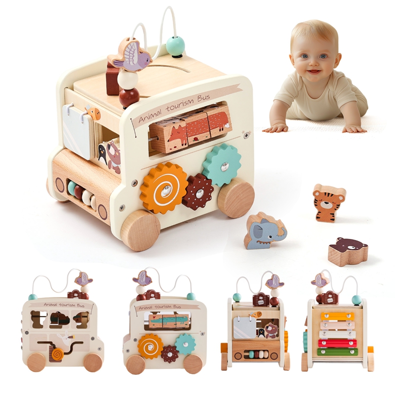 Kids Educational Box - Montessori Ahşap Çocuk Oyuncakları Meşgul Oyuncaklar