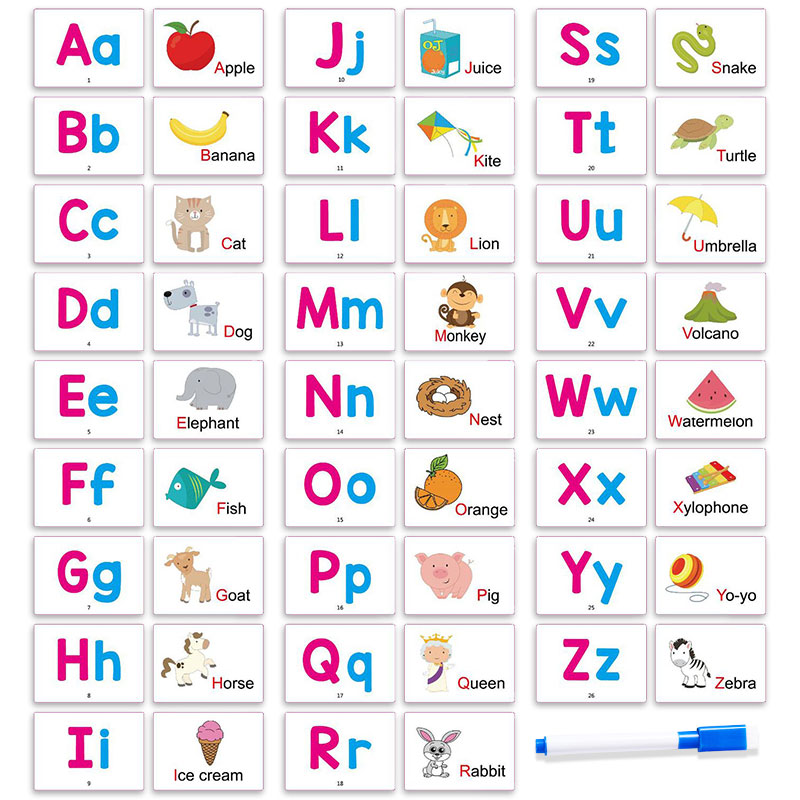 Abc Kids Early Education - 27 İlk Kelime Flashcards Alfabe ABC