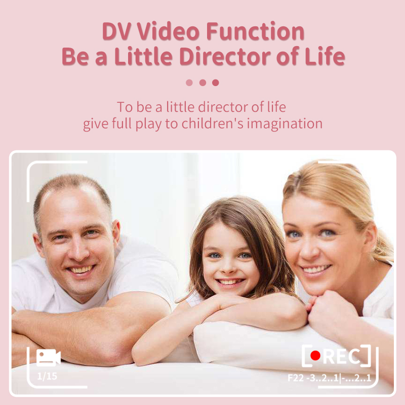 Kids Educational Videos - Çocuk Dijital Kamera Taşınabilir Selfie Çizgi