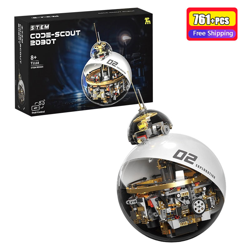 Coding Robot Toy - 761PCS T1118 Bilim Kurgu Kodlu İzci