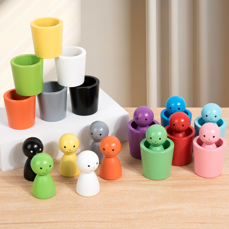 Kids Educational Box - Montessori Renk Sıralama Oyuncakları Renk Eşleştirme