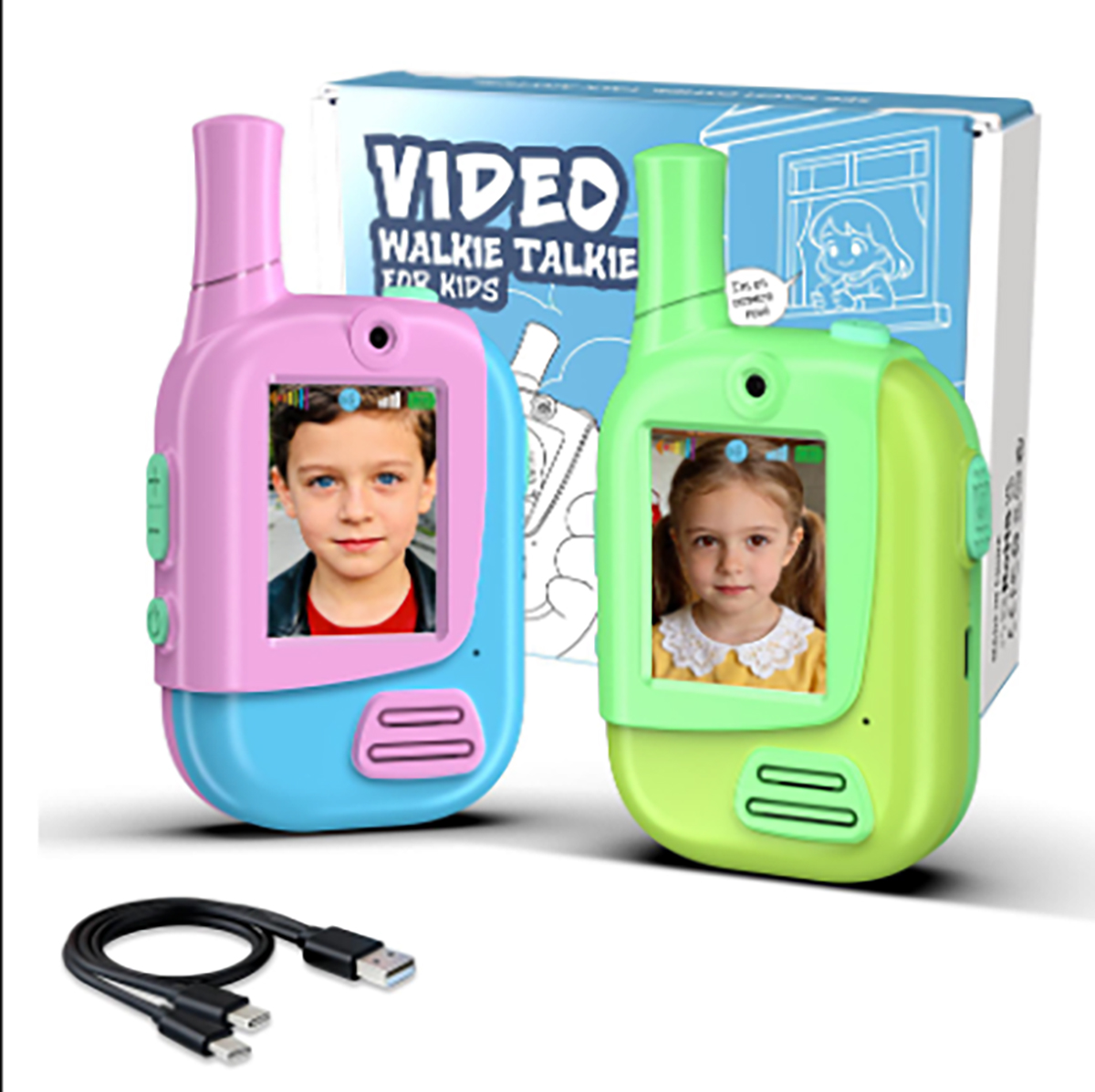 Kids Educational Videos - 2'li Paket Şarj Edilebilir Çocuklar İçin