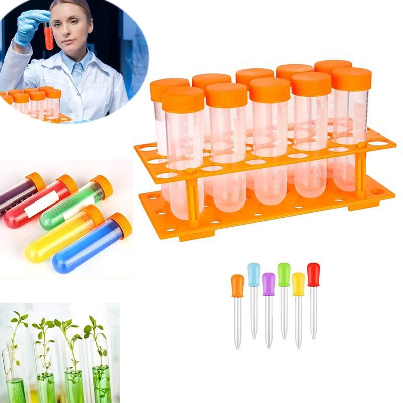 Kids Education Youtube - Çocuklar için Plastik Test Tüpleri Damlalıklı