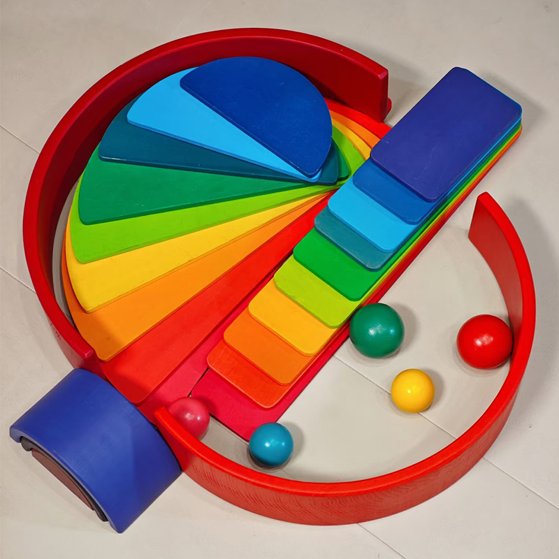 Ahşap Gökkuşağı Bloğu Renkli İ - Kids Educational Box incelemesi ve fiyatı
