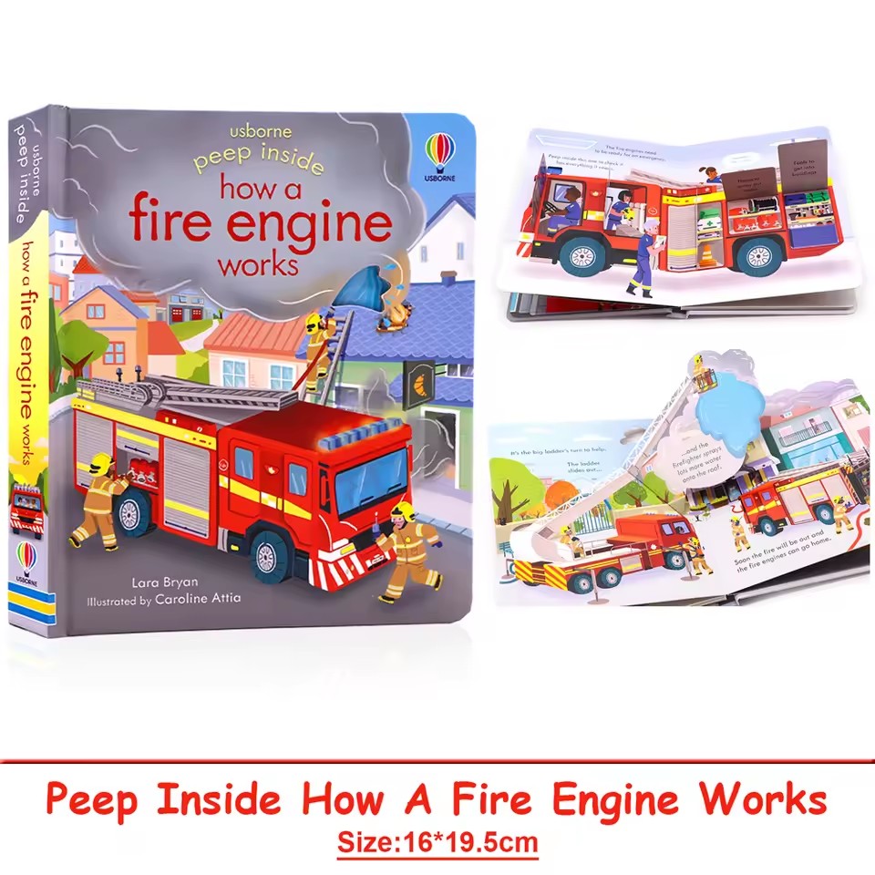 Usborne Yangın Söndürme Aracın - Kids Education Books incelemesi ve fiyatı