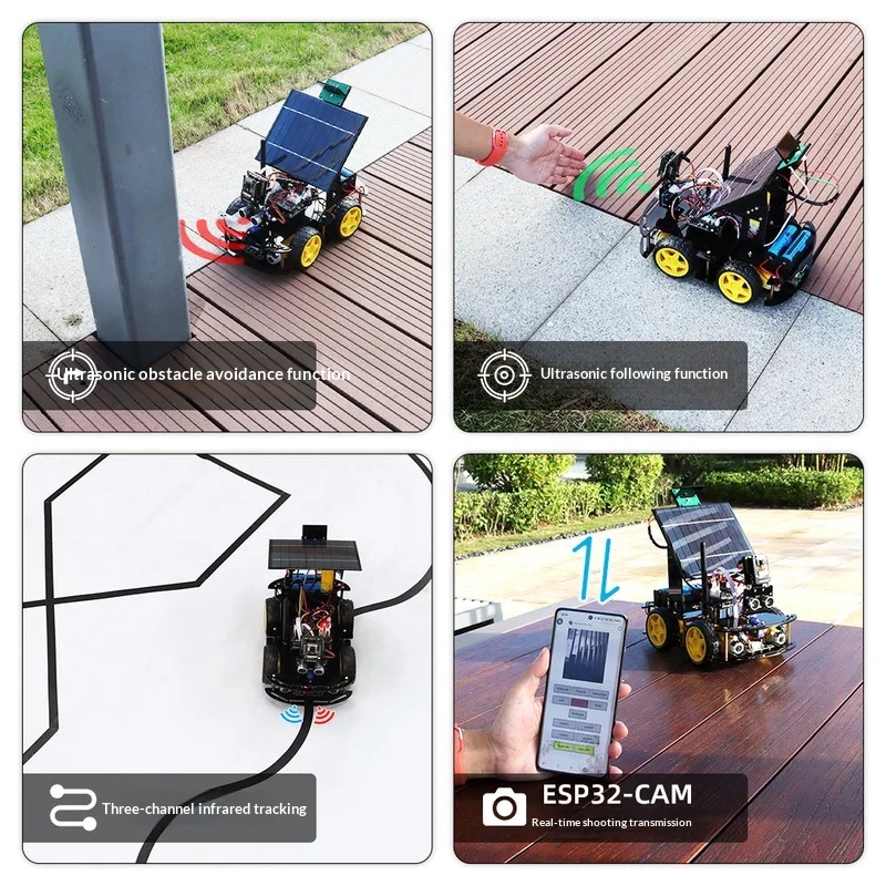 Güneş Enerjili ESP32 CAM Progr - Coding Robot Toy incelemesi ve fiyatı