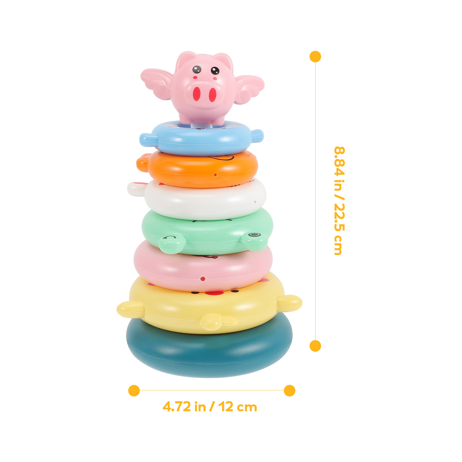 1 Set Gökkuşağı Halka İstiflem - Kids Education Design incelemesi ve fiyatı