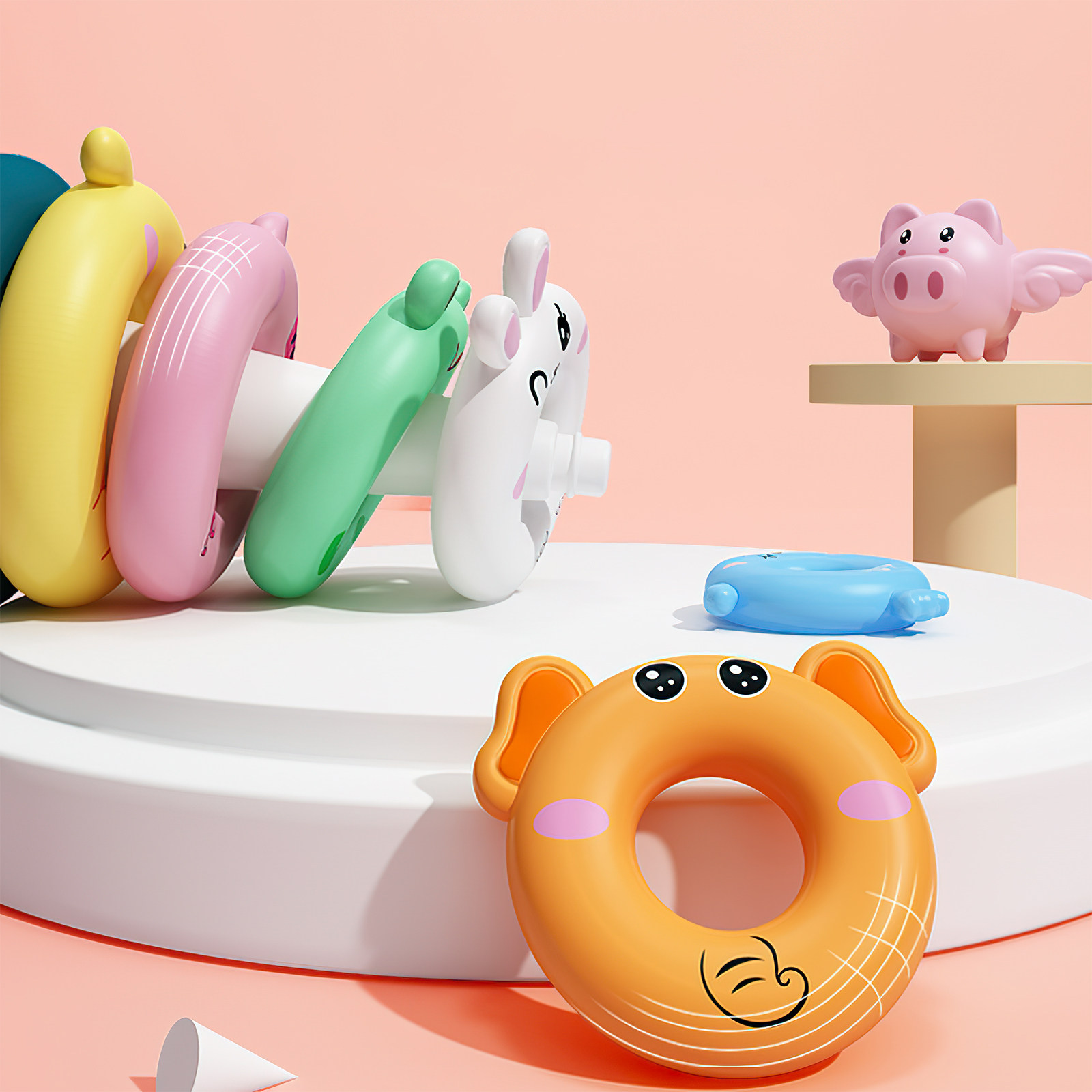 1 Set Gökkuşağı Halka İstiflem - Kids Education Design incelemesi ve fiyatı
