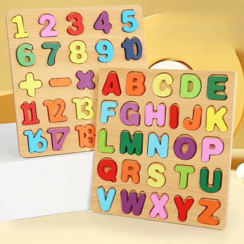 Ahşap Alfabe Bulmaca Tahtası N - Kids Education Alphabet Numbers incelemesi ve fiyatı