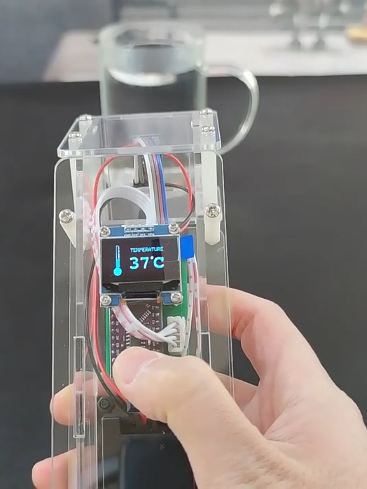 OLED'li Akrilik Alın Termometr - Coding Robot Toy incelemesi ve fiyatı