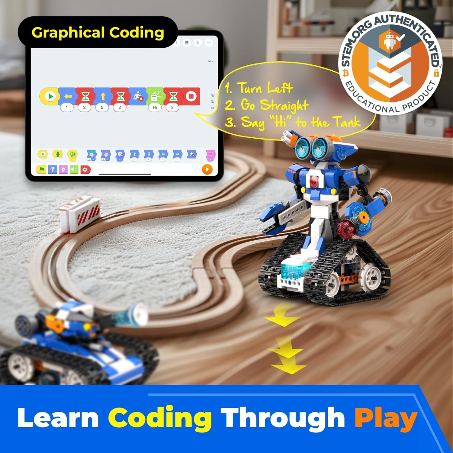 Apitor APP Kontrolü STEM Robot - Coding Robot Toy incelemesi ve fiyatı
