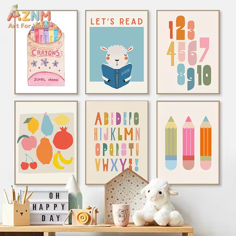 AZNM Alfabe Sayı Öğrenme Kanva - Kids Education Alphabet Numbers incelemesi ve fiyatı
