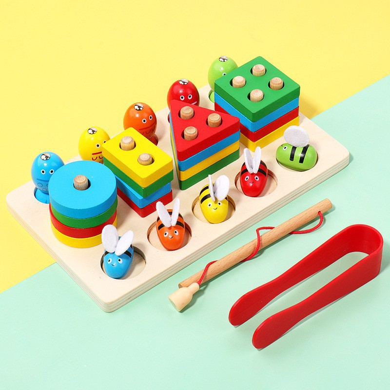 Montessori ahşap balıkçılık kl - Kids Educational Box incelemesi ve fiyatı