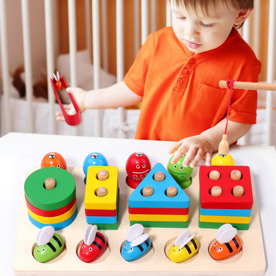 Montessori ahşap balıkçılık kl - Kids Educational Box incelemesi ve fiyatı