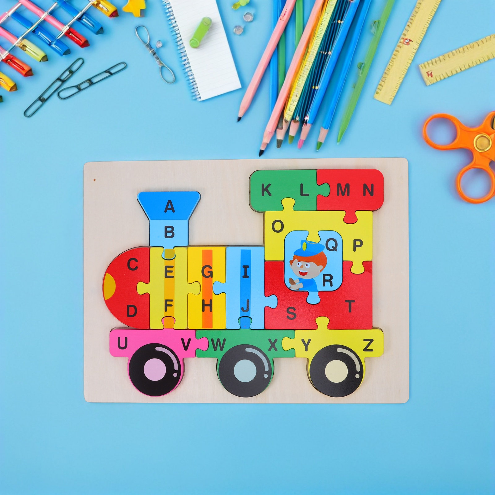 1 Set Ahşap Abc Tren Bulmacası - Abc Kids Early Education incelemesi ve fiyatı